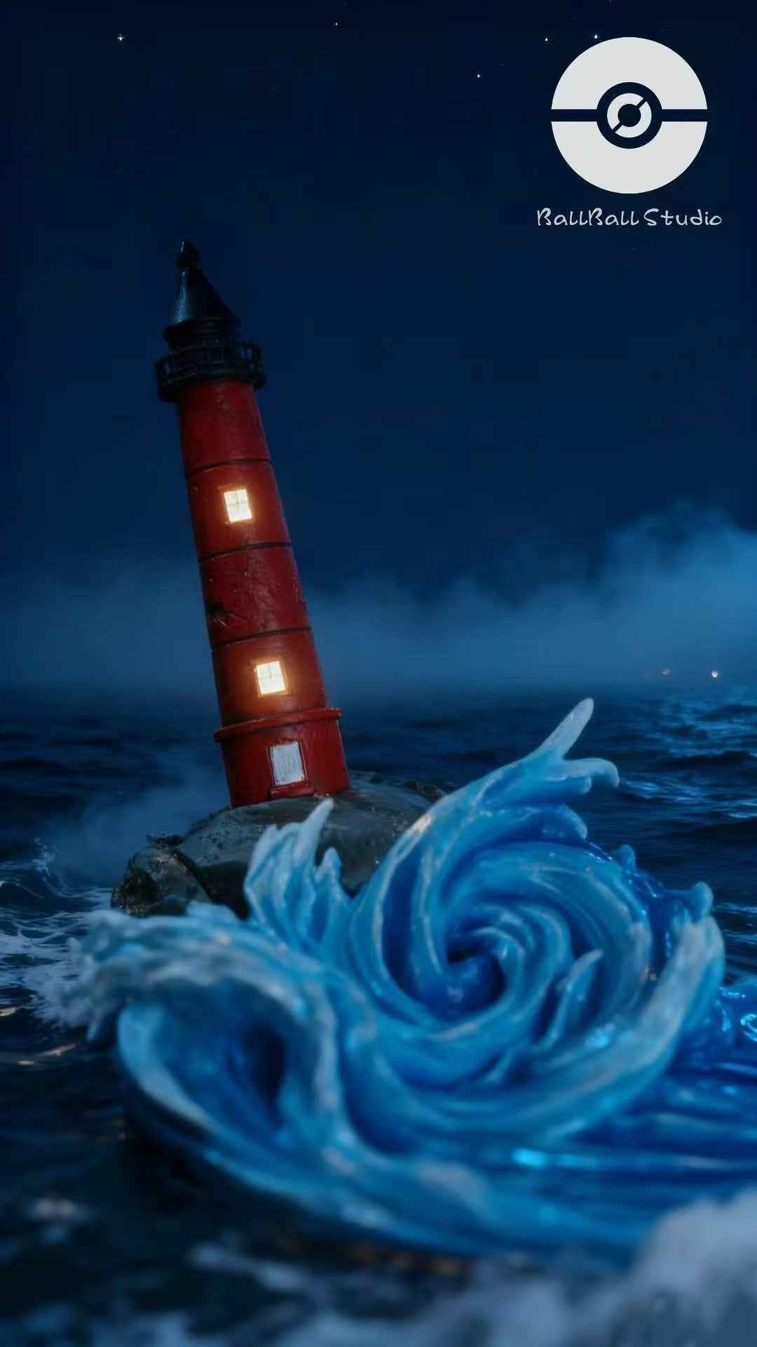 Pokémon Ball Ball Studio Kyogre Resin Statue