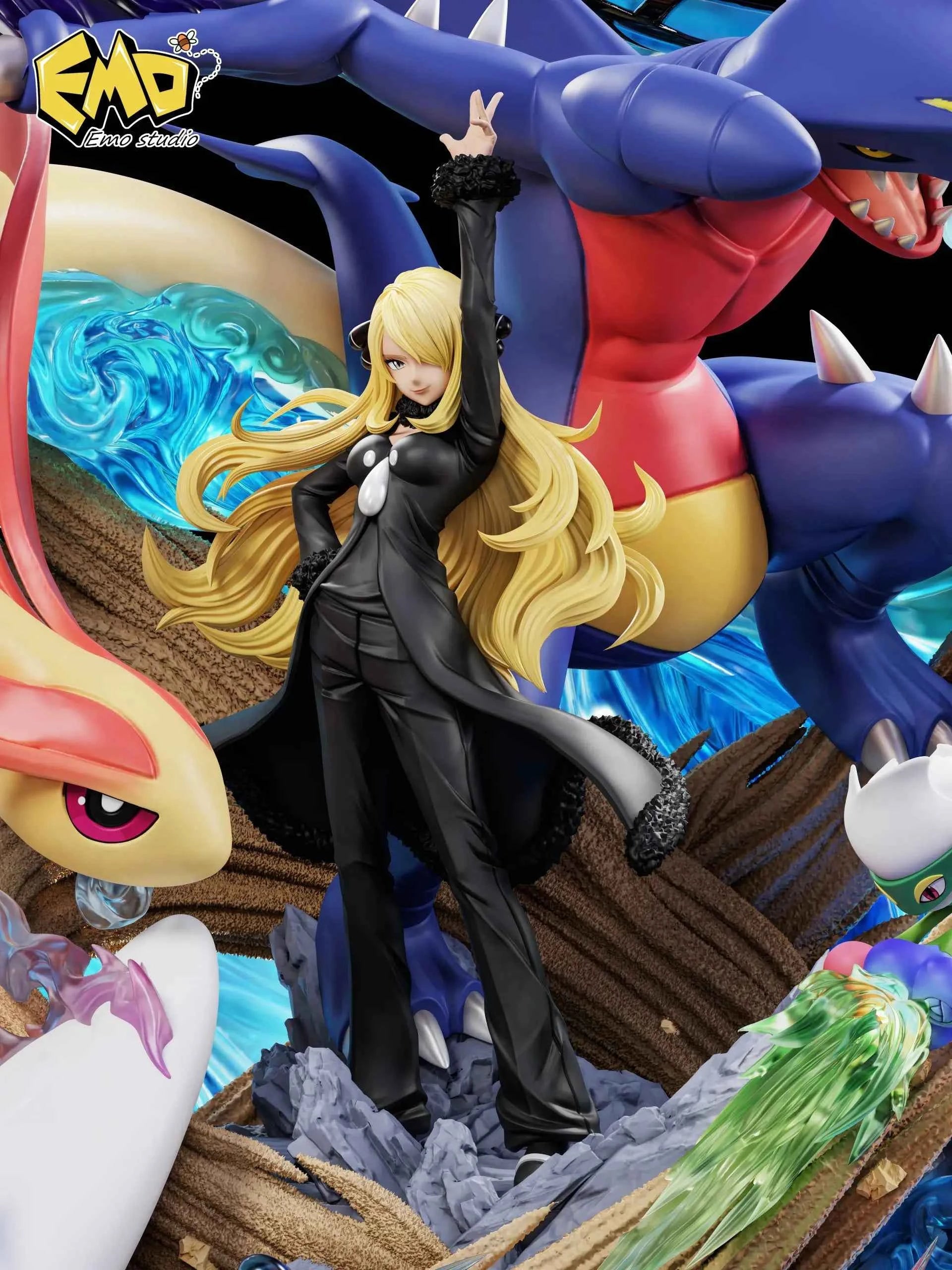 Pokémon EMO Studio Cynthia Resin Statue