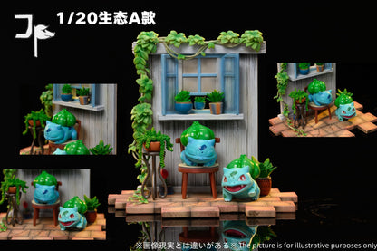 Pokémon JP Studio Urban Ecology 1/20 Bulbasaur Evolution Line Resin Statue