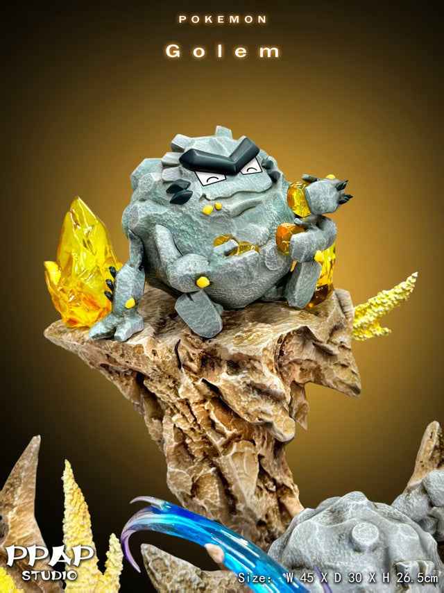 Pokémon PPAP Studio Golem Family Evolution Collection Resin Statue