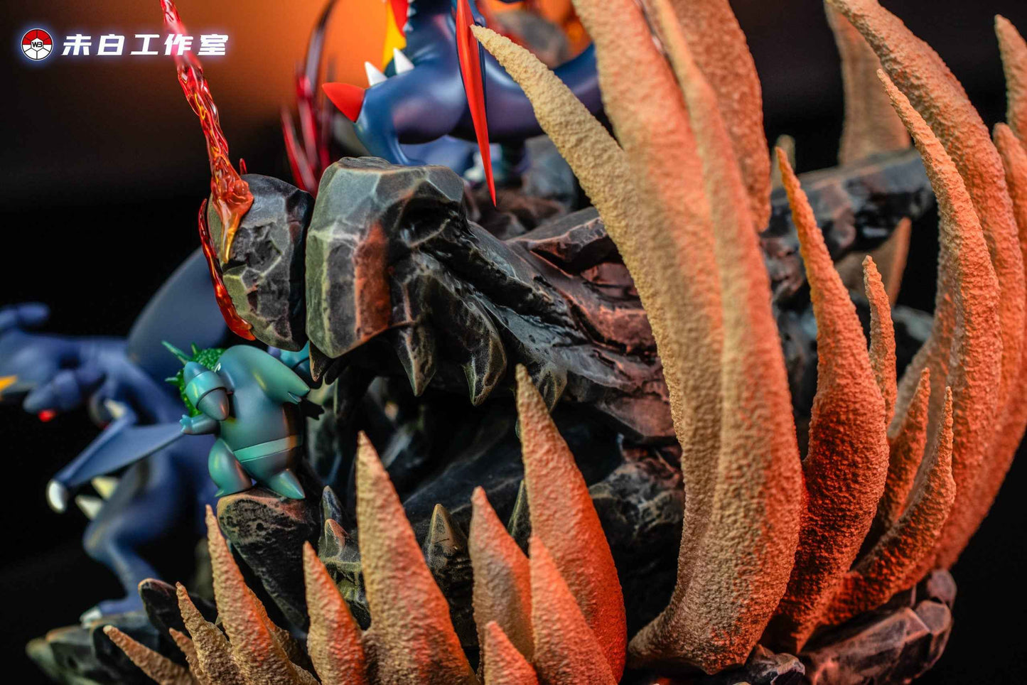 Pokémon WB Studio Garchomp Evolution Line Resin Statue