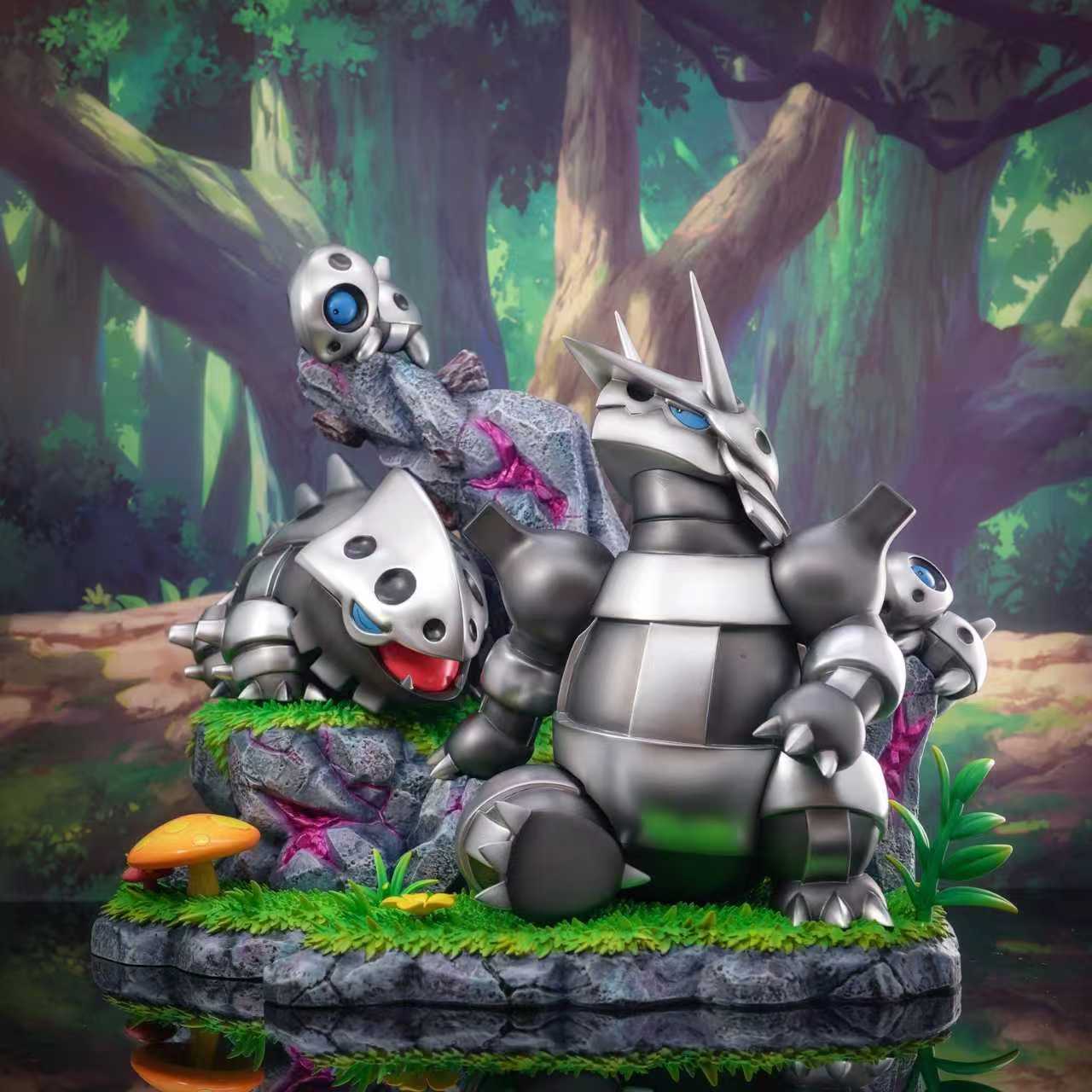 Pokémon Q10 Studio Aggron Family Resin Statue