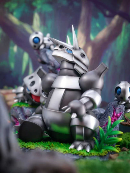 Pokémon Q10 Studio Aggron Family Resin Statue
