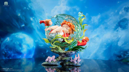Ponyo on the Cliff Kyuu Studio Sleeping Ponyo Resin Statue