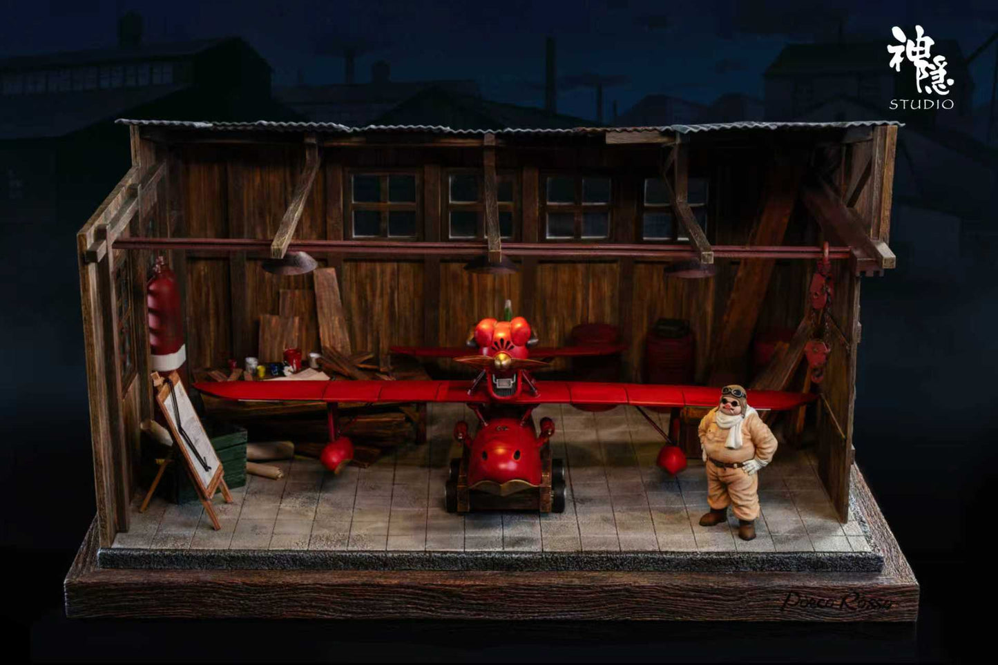 Porco Rosso Shen Yin Studio Hikoutei Jidai Marco Pagot Resin Statue