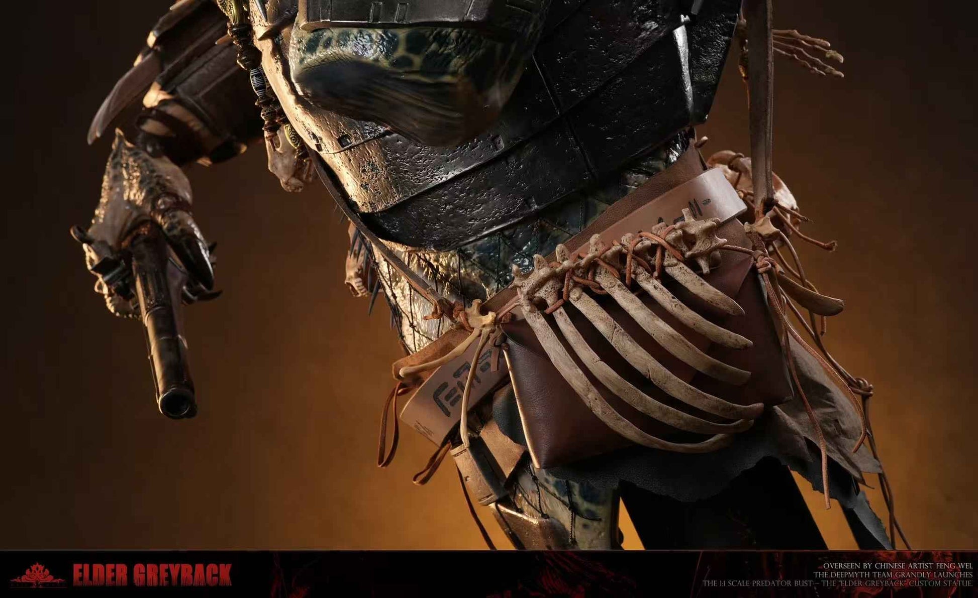 Predator DEEPMYTH Studio Elder Greyback Bust Resin Statue