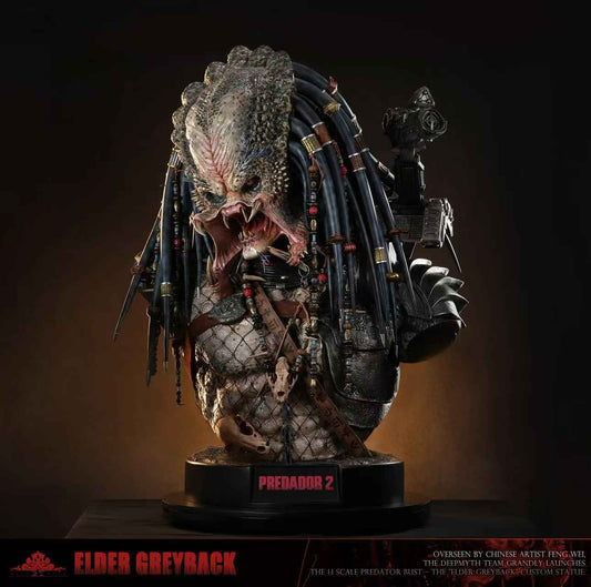 Predator DEEPMYTH Studio Elder Greyback Bust Resin Statue