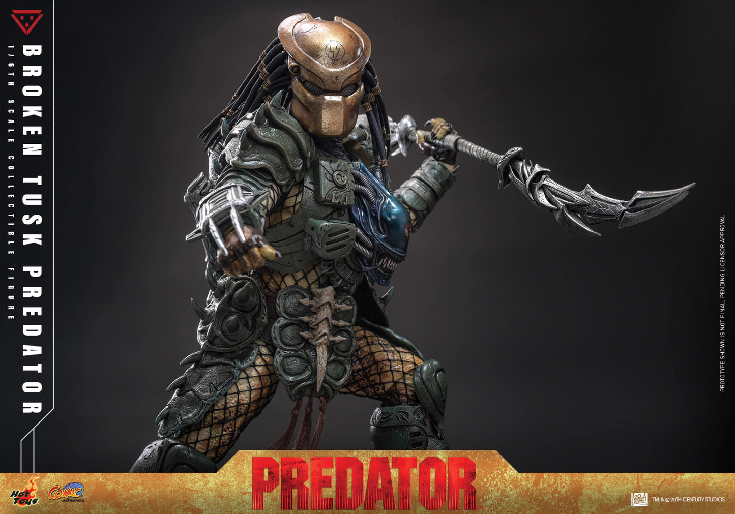 Predator Hot Toys Broken Tusk Predator CMS029 1/6 Licensed Action Figure