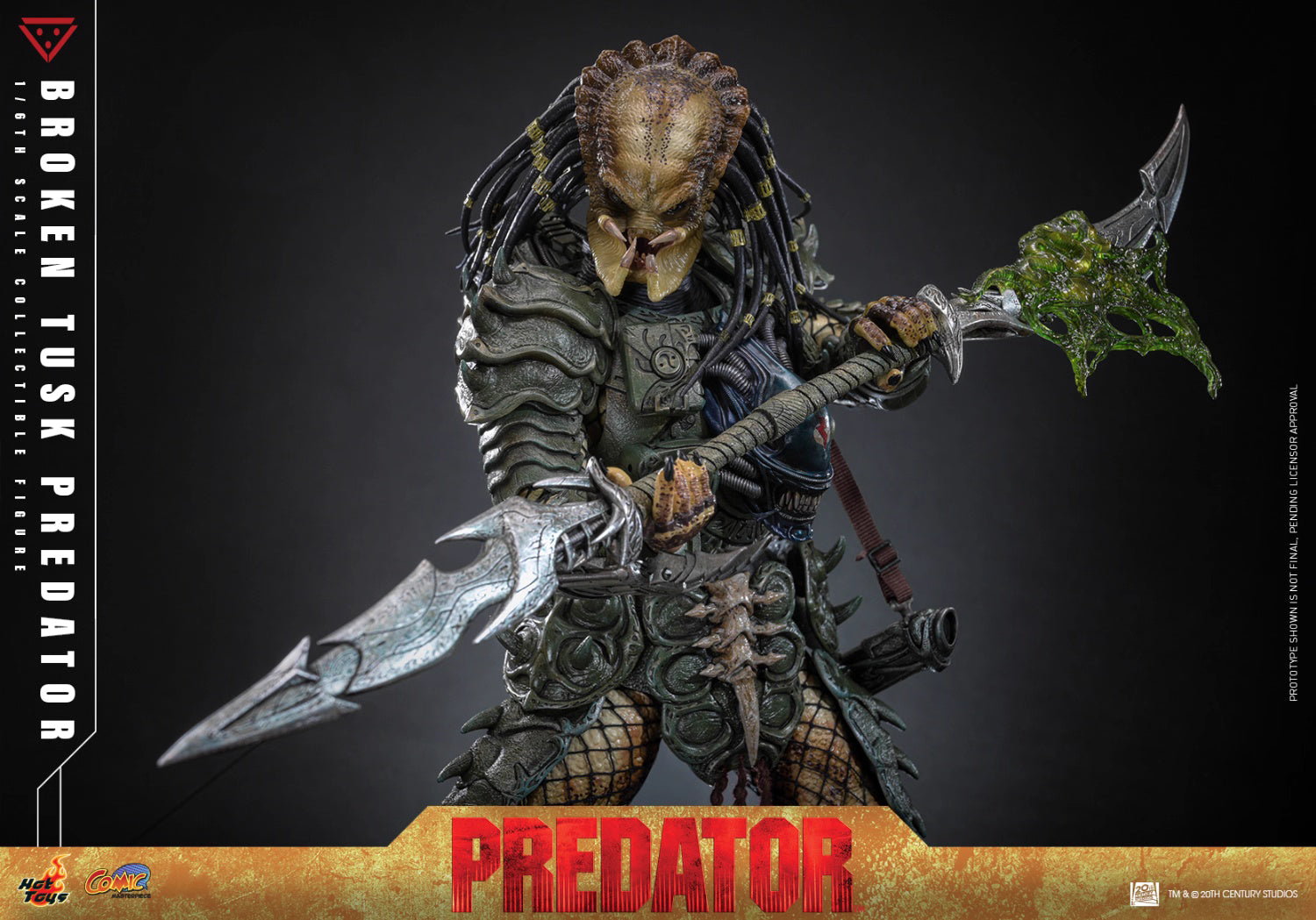 Predator Hot Toys Broken Tusk Predator CMS029 1/6 Licensed Action Figure