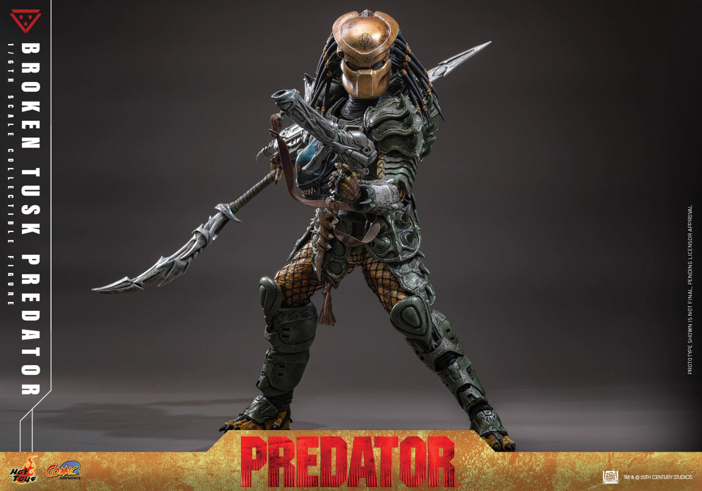 Predator Hot Toys Broken Tusk Predator CMS029 1/6 Licensed Action Figure