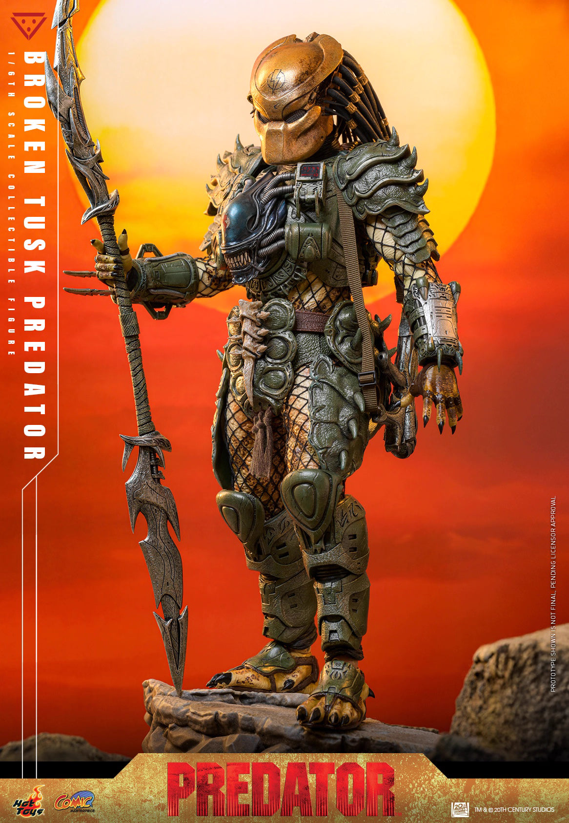 Predator Hot Toys Broken Tusk Predator CMS029 1/6 Licensed Action Figure