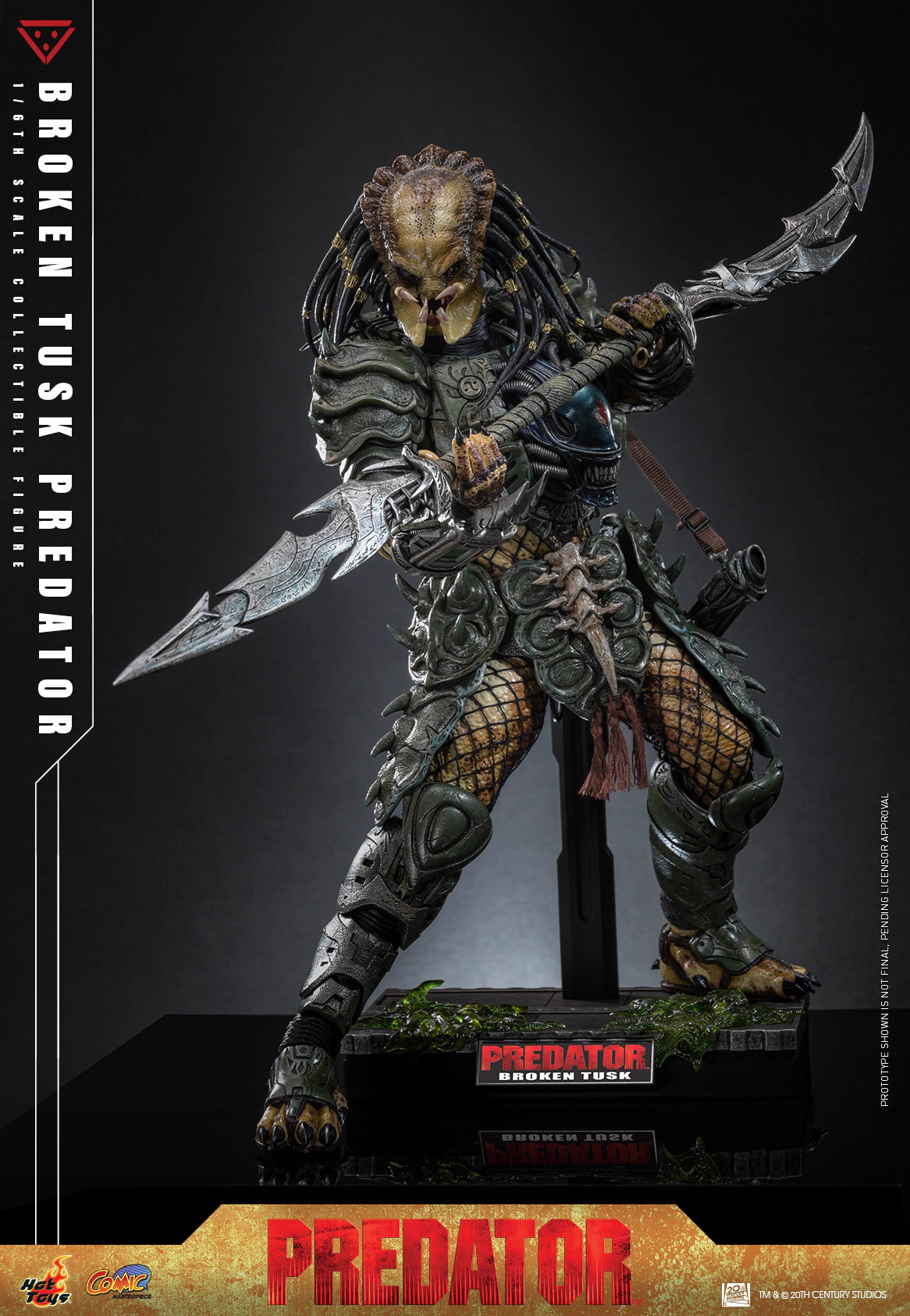 Predator Hot Toys Broken Tusk Predator CMS029 1/6 Licensed Action Figure