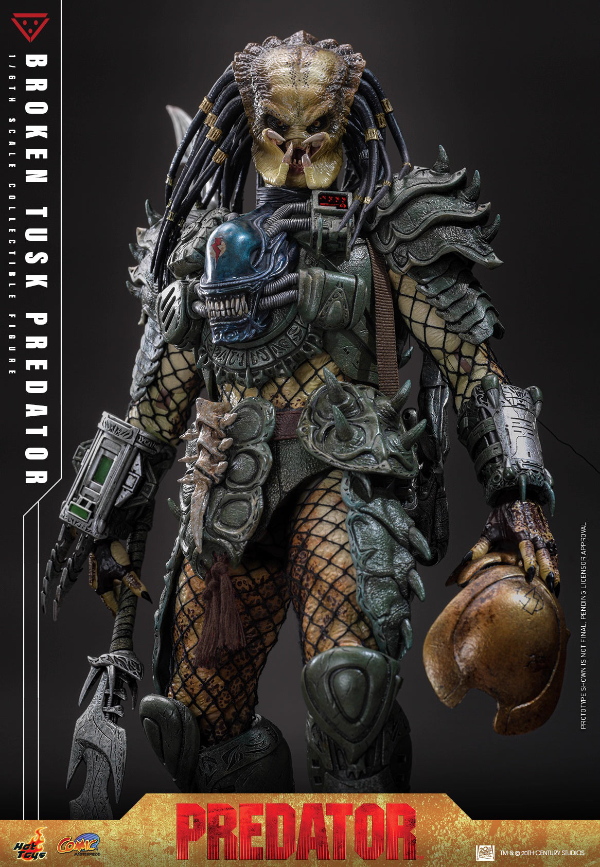 Predator Hot Toys Broken Tusk Predator CMS029 1/6 Licensed Action Figure