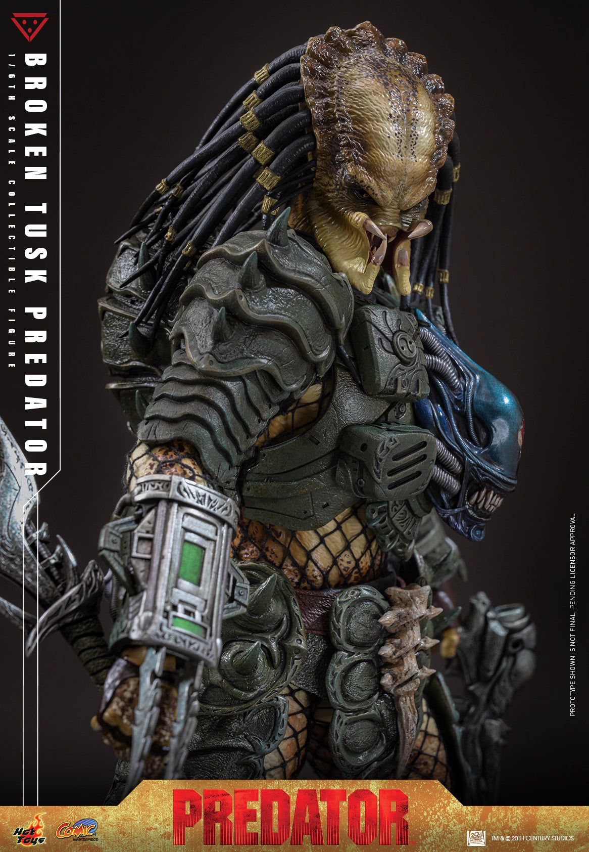 Predator Hot Toys Broken Tusk Predator CMS029 1/6 Licensed Action Figure