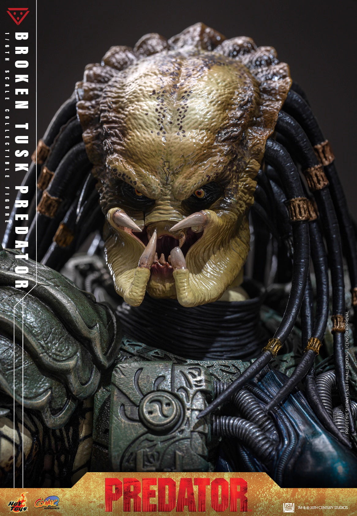 Predator Hot Toys Broken Tusk Predator CMS029 1/6 Licensed Action Figure