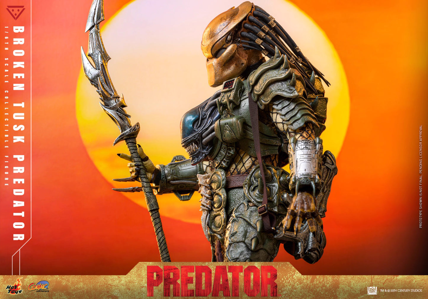 Predator Hot Toys Broken Tusk Predator CMS029 1/6 Licensed Action Figure