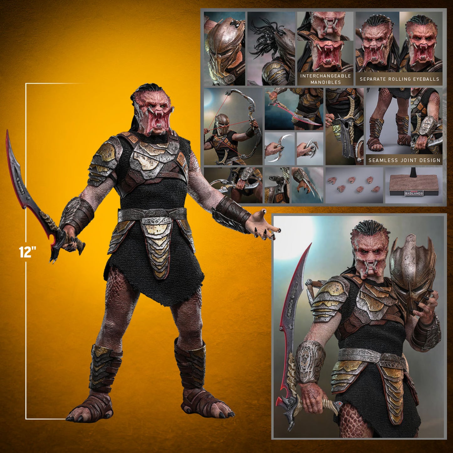 Predator Hot Toys Predator: Badlands Dek & Thia MMS849 MMS850 1/6 Licensed Action Figure