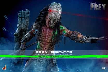 Predator Hot Toys Prey Feral Predator (Battle-Damaged Version) TMS173 1/6 Licensed Action Figure