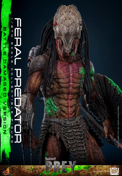Predator Hot Toys Prey Feral Predator (Battle-Damaged Version) TMS173 1/6 Licensed Action Figure