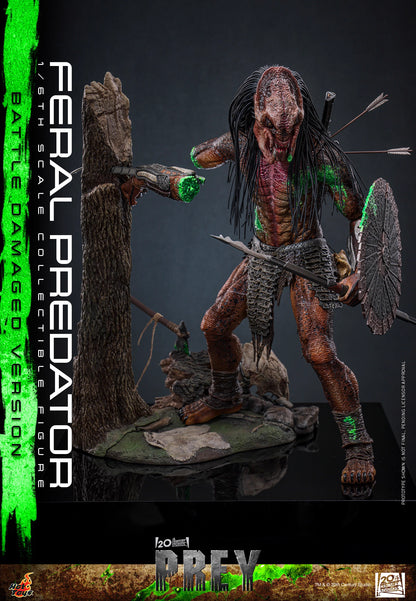 Predator Hot Toys Prey Feral Predator (Battle-Damaged Version) TMS173 1/6 Licensed Action Figure