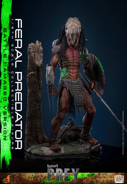Predator Hot Toys Prey Feral Predator (Battle-Damaged Version) TMS173 1/6 Licensed Action Figure