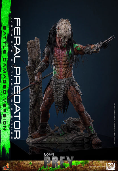 Predator Hot Toys Prey Feral Predator (Battle-Damaged Version) TMS173 1/6 Licensed Action Figure