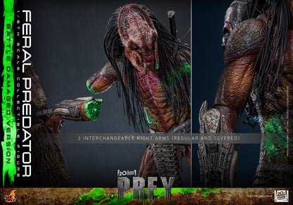 Predator Hot Toys Prey Feral Predator (Battle-Damaged Version) TMS173 1/6 Licensed Action Figure