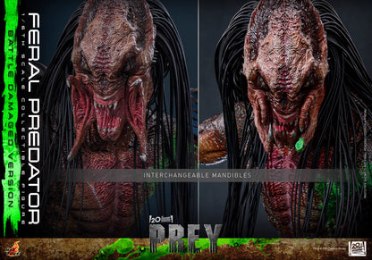 Predator Hot Toys Prey Feral Predator (Battle-Damaged Version) TMS173 1/6 Licensed Action Figure