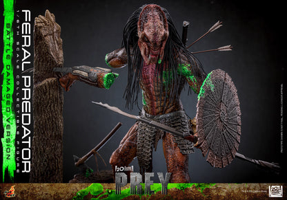 Predator Hot Toys Prey Feral Predator (Battle-Damaged Version) TMS173 1/6 Licensed Action Figure