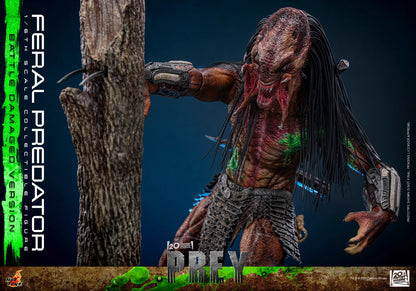Predator Hot Toys Prey Feral Predator (Battle-Damaged Version) TMS173 1/6 Licensed Action Figure