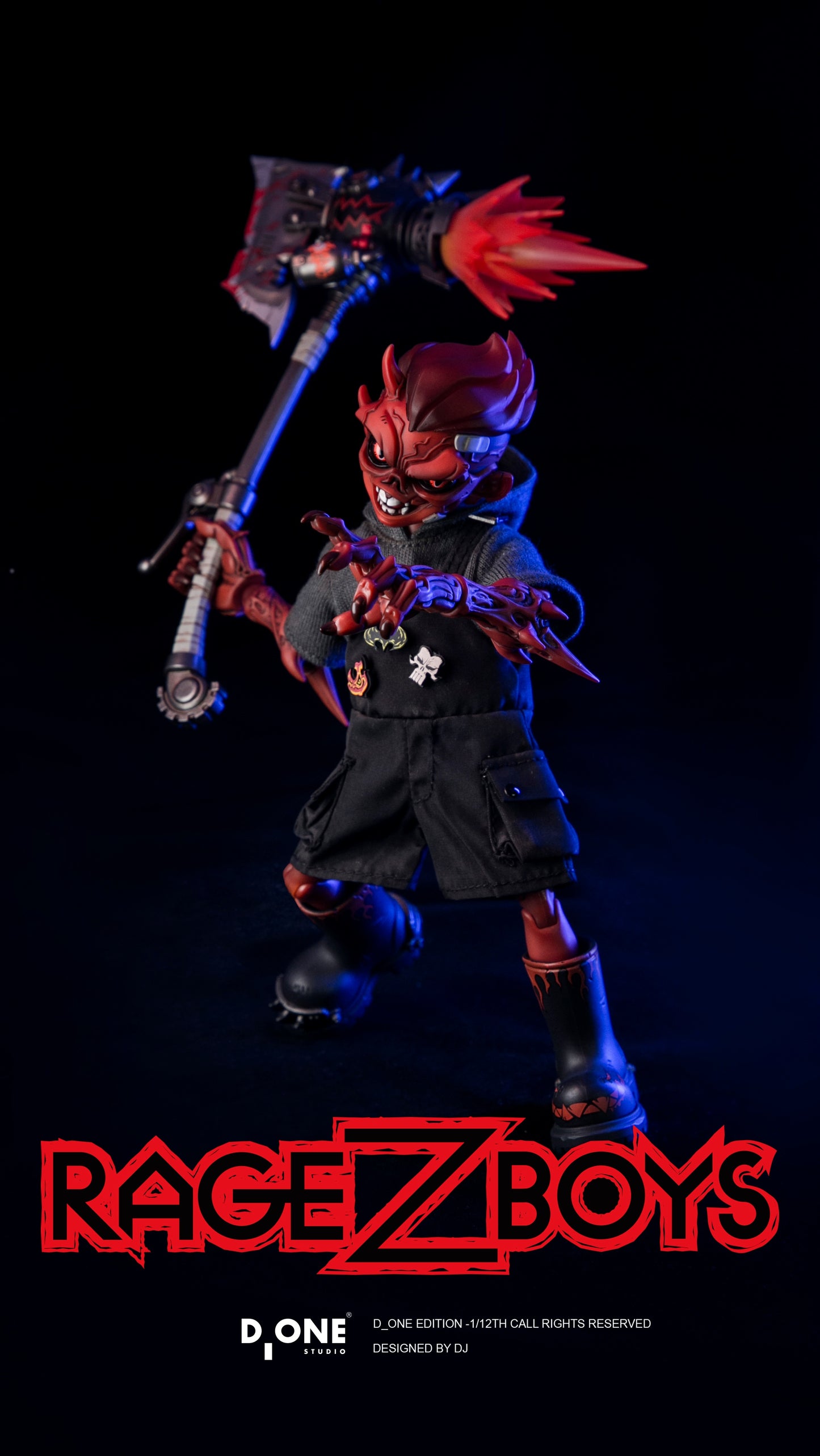Rage Z Boys D_ONE Studio Ya Zai 1/12 Licensed Action Figure