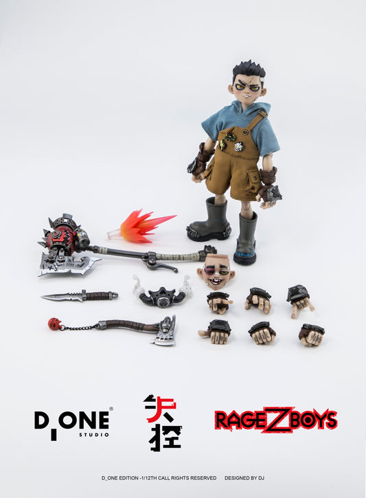 Rage Z Boys D_ONE Studio Ya Zai 1/12 Licensed Action Figure