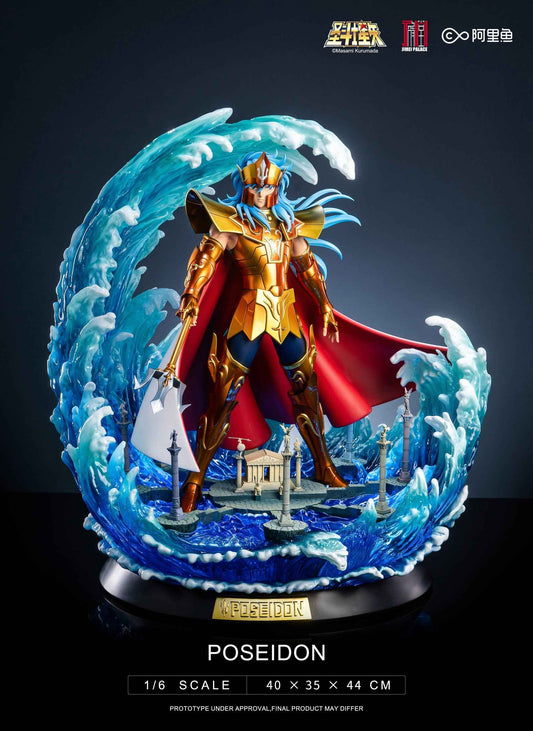 Saint Seiya Jimei Palace God of the Seas Poseidon Licensed Resin Statue