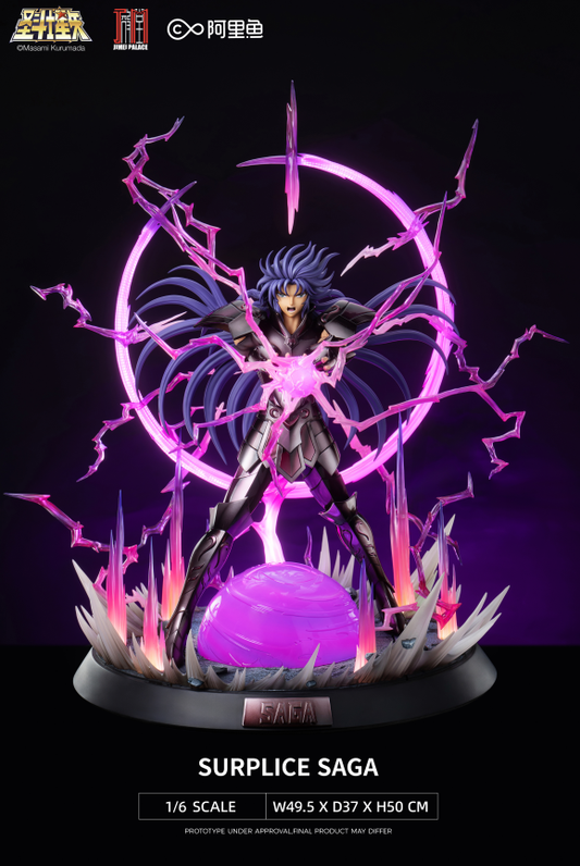 Saint Seiya Jimei Palace Gemini Saga Surplice Version Licensed 1/6 Resin Statue