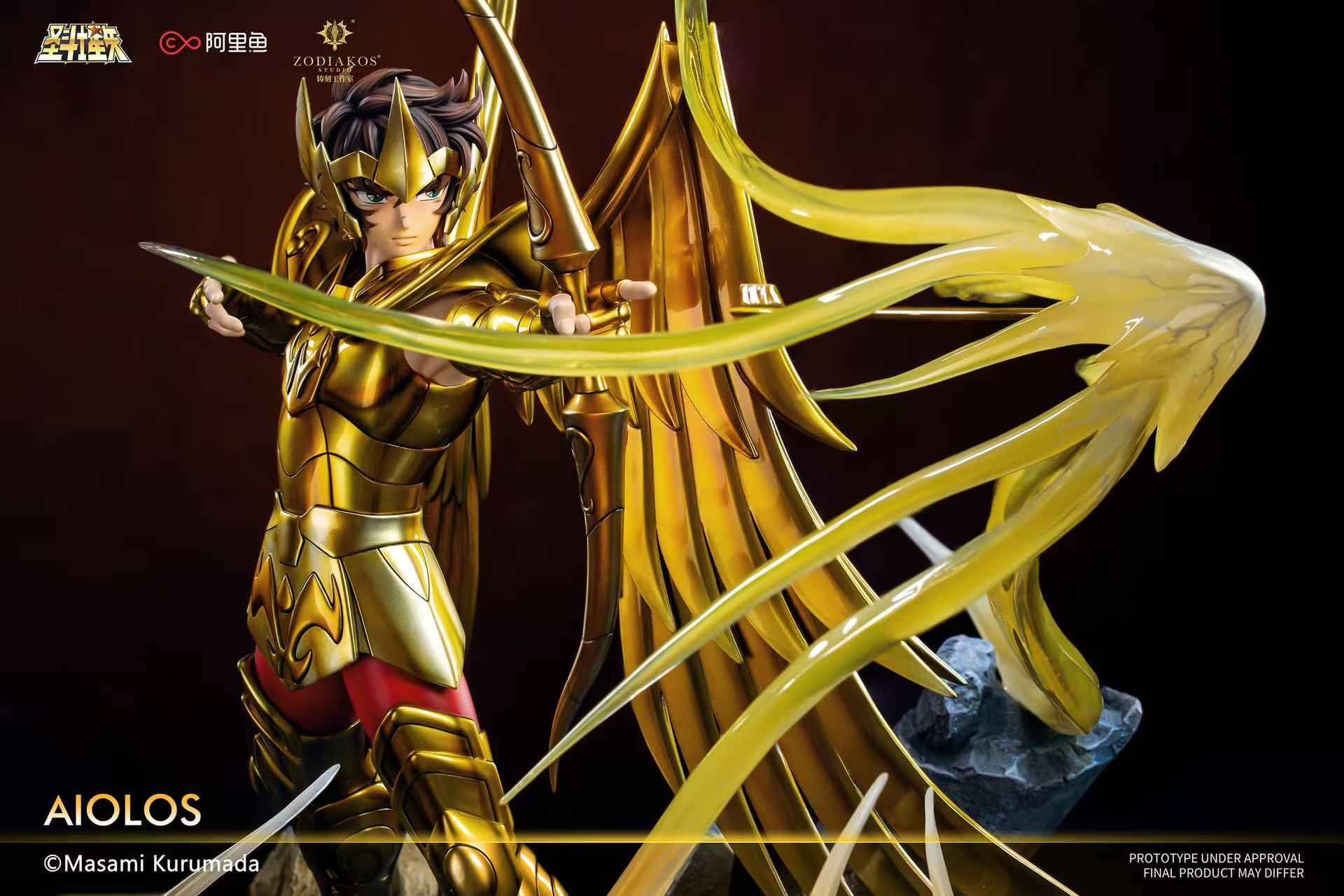 Saint Seiya Zodiakos Studio Gold Saint Sagittarius Aiolos 1/6 Licensed Resin Statue
