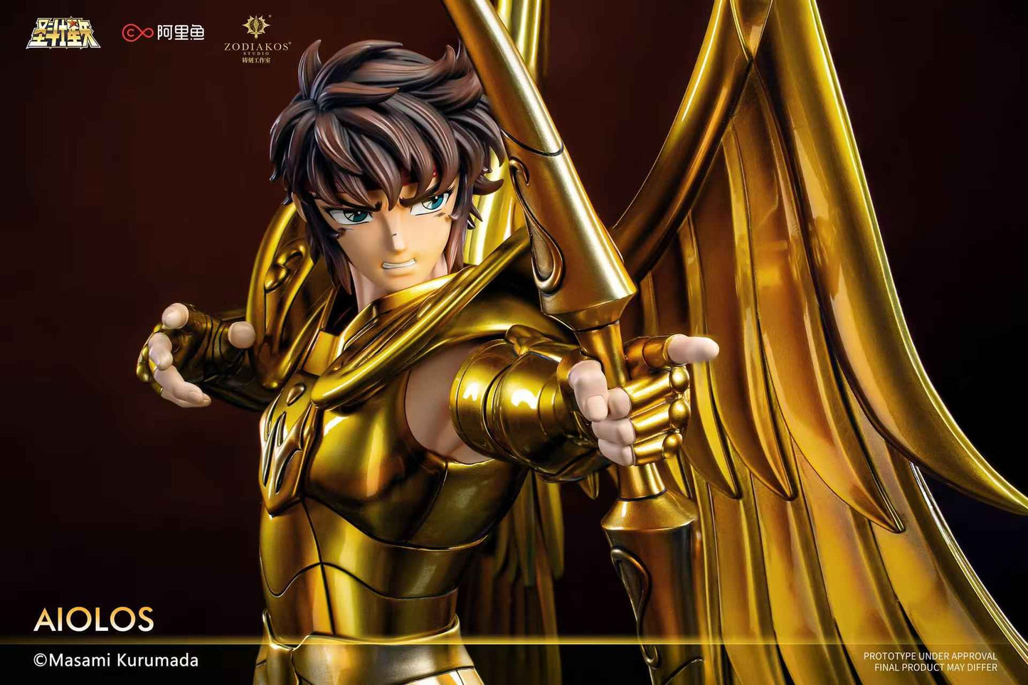 Saint Seiya Zodiakos Studio Gold Saint Sagittarius Aiolos 1/6 Licensed Resin Statue