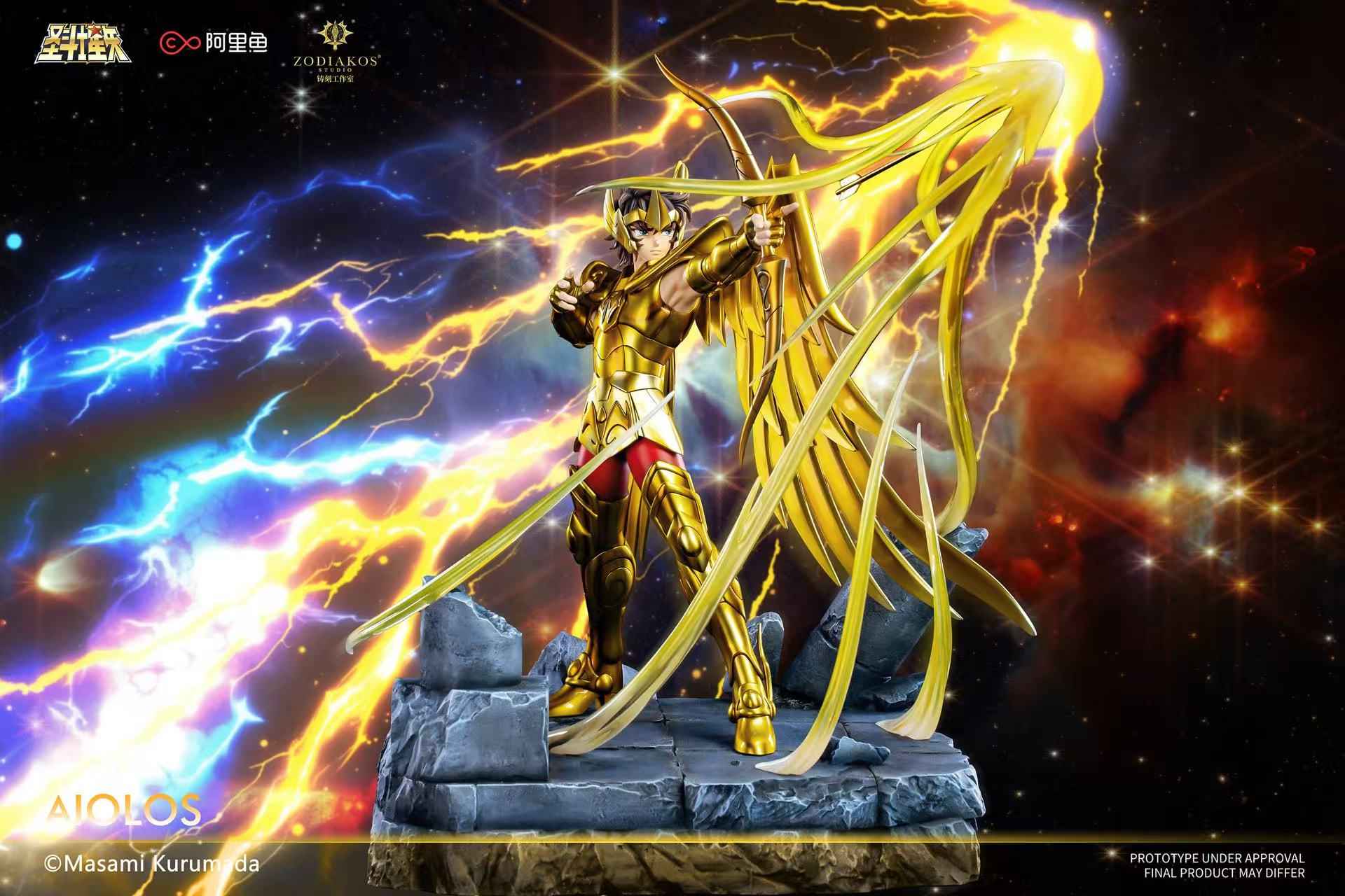 Saint Seiya Zodiakos Studio Gold Saint Sagittarius Aiolos 1/6 Licensed Resin Statue