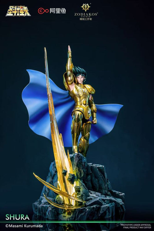 Saint Seiya Zodiakos Studio Shura Capricorn Licensed Resin Statue