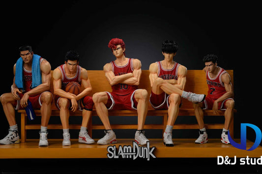 Slam Dunk D&J Studio Shohoku Team Hanamichi Sakuragi & Kaede Rukawa & Ryota Miyagi & Hisashi Mitsui & Akagi Takenori Resin Statue