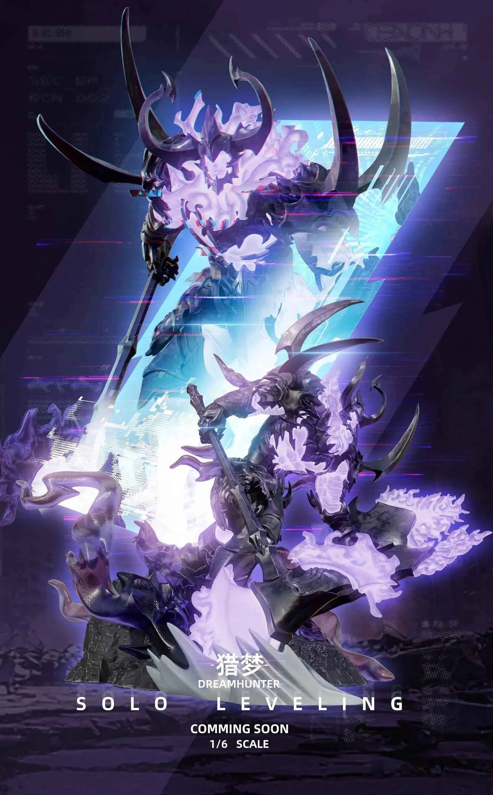 Solo Leveling Dream Hunter Studio Sung Jin-Woo & Bellion & Igris & Beru & Iron Resin Statue