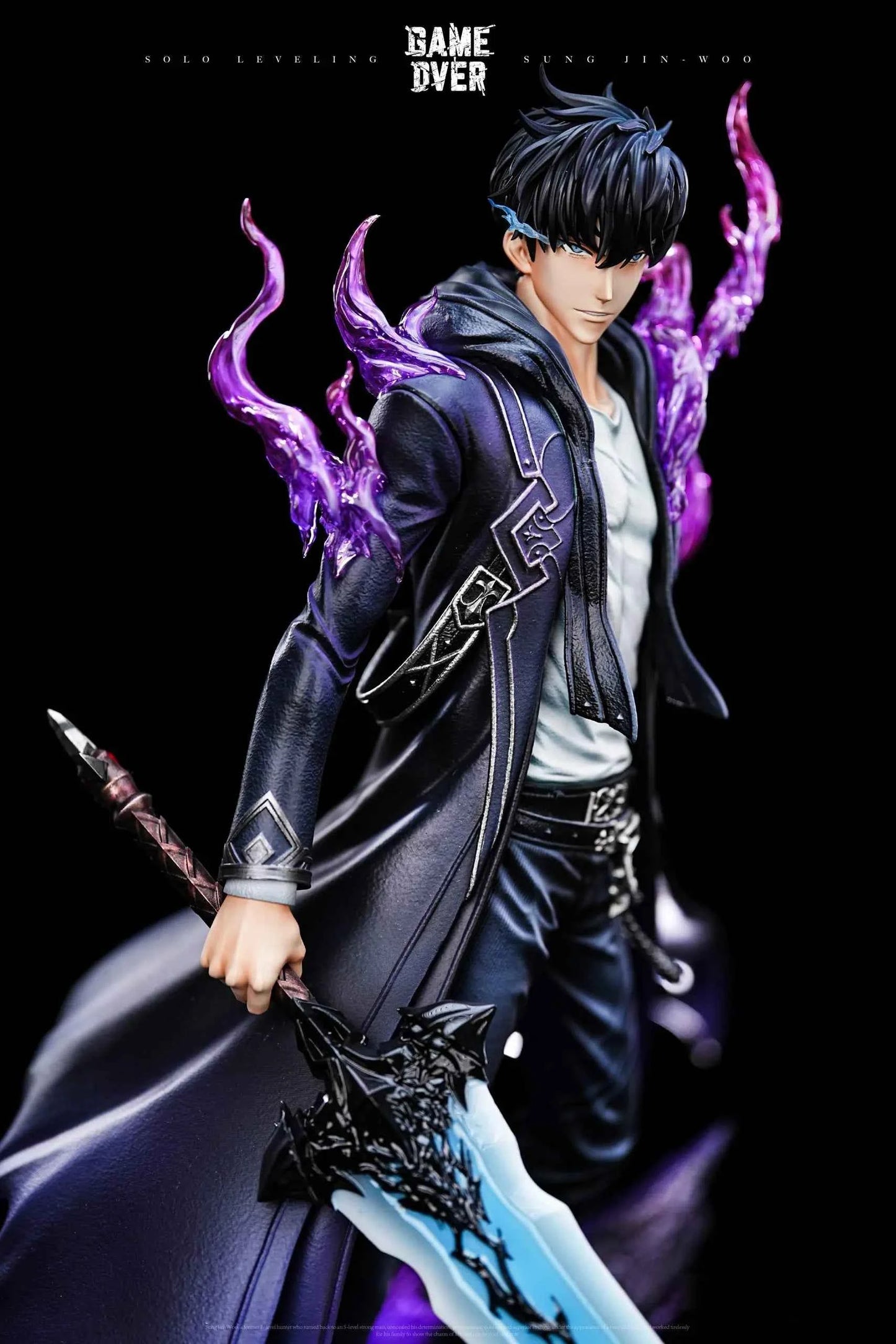 Solo Leveling Game Over Studio Shadow Monarch Sung Jin Woo Resin Statue