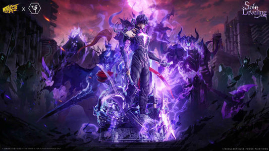 Solo Leveling Ji Ke Studio & UP Studio Shadow King Sung Jin Woo Resin Statue