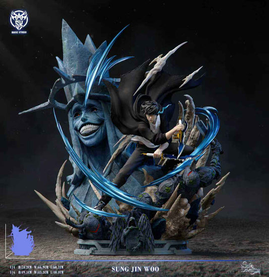 Solo Leveling Mask Studio Sung Jin Woo Vs Divine Statue Boss Resin Statue