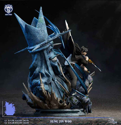 Solo Leveling Mask Studio Sung Jin Woo Vs Divine Statue Boss Resin Statue
