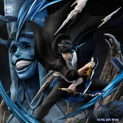 Solo Leveling Mask Studio Sung Jin Woo Vs Divine Statue Boss Resin Statue