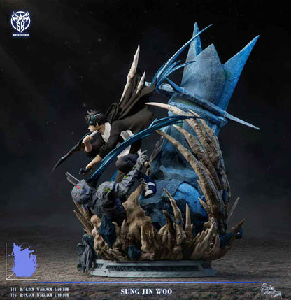 Solo Leveling Mask Studio Sung Jin Woo Vs Divine Statue Boss Resin Statue