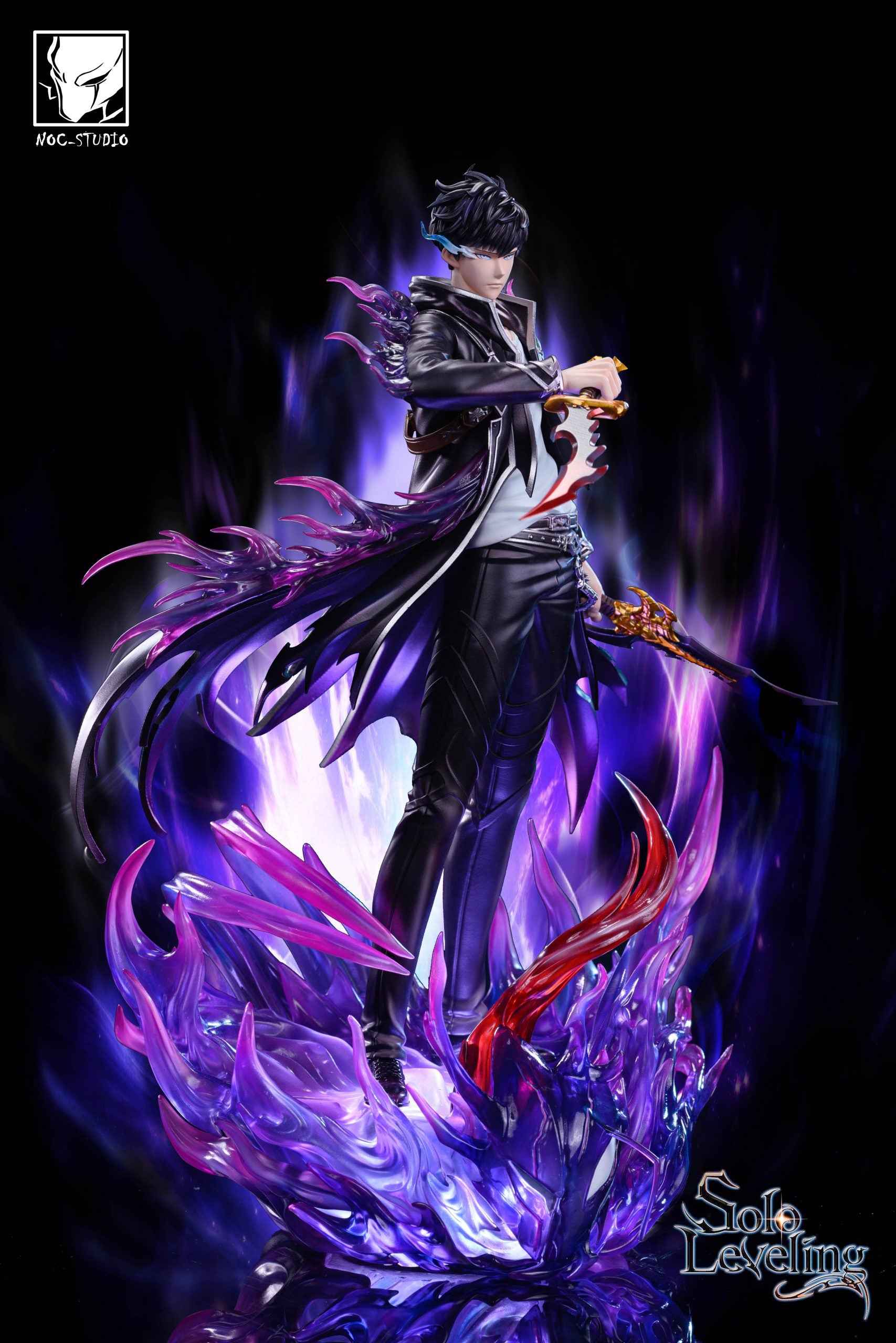 Solo Leveling Noc Studio Shadow King Sung Jin Woo Resin Statue