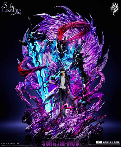 Solo Leveling Shadow Studio Monarch Sung Jin Woo Resin Statue