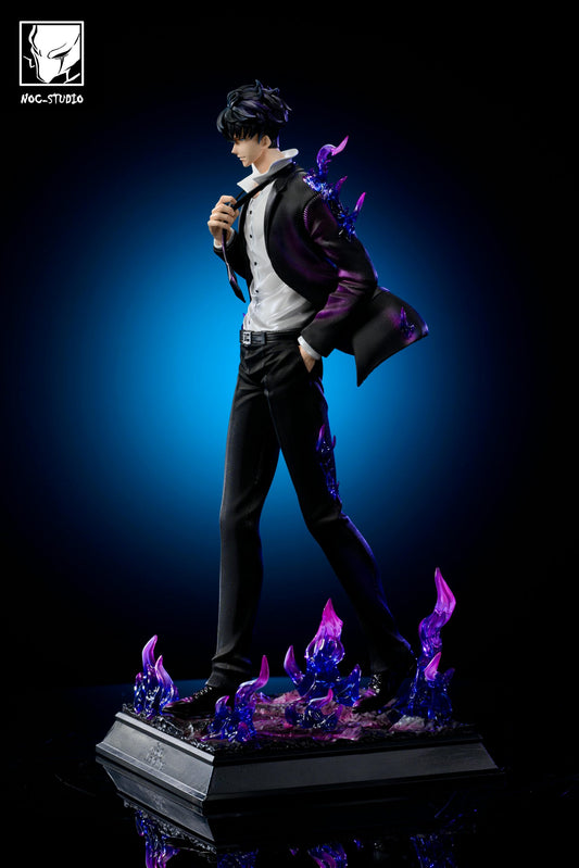 Solo Leveling Noc Studio Shadow Monarch Sung Jin Woo in Suit Resin Statue