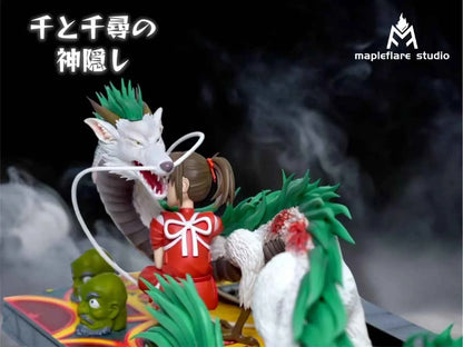 Spirited Away Mapleflare Studio Falling Haku Resin Statue